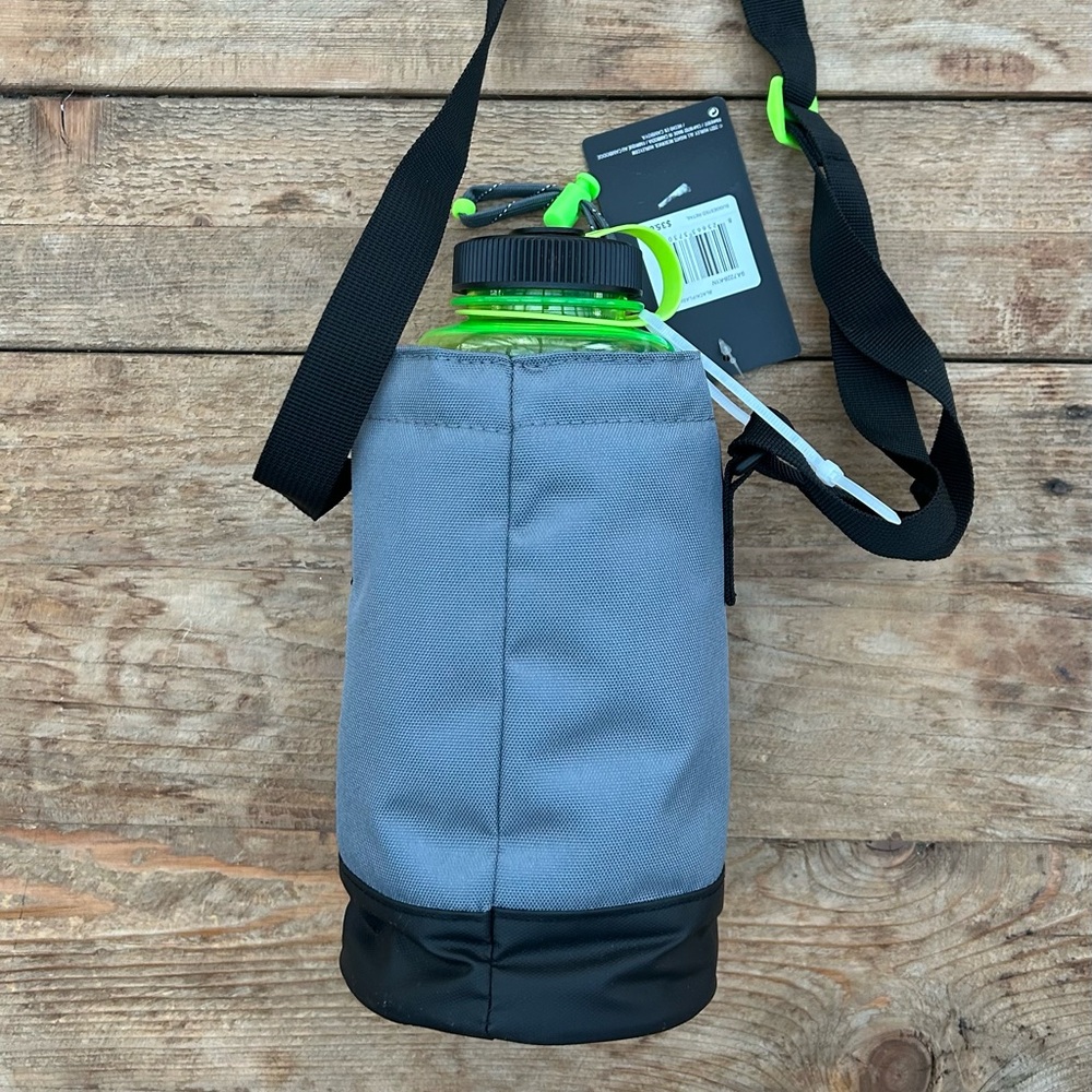 Hurley Gray & Neon Green Bottle Carrier Crossbody - Picture 6 of 7